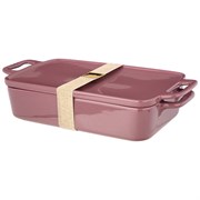 Блюдо для запекания с крышкой bronco "Fusion" 1500 мл брусничное