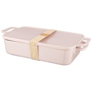 Блюдо для запекания с крышкой bronco "Fusion" 1500 мл пудровое