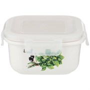 Салатник с пластик. крышкой lefard "Секретные ингредиенты" квадратный 11,5*6 см 400 мл