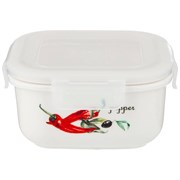 Салатник с пластик. крышкой lefar