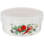 Салатник с пластик. крышкой lefar