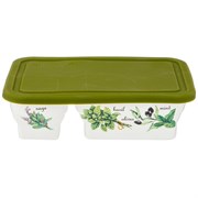 Менажница с пластик. крышкой lefard "Секретные ингредиенты" 3 секции 22*1,5*6 см