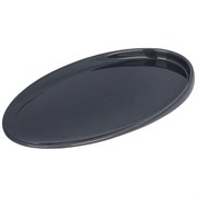 Тарелка закусочная bronco "Fusion" 23*13,5*2 см серая (мал.уп. = 2 шт)