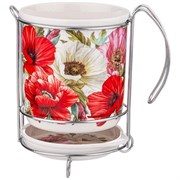 Подставка под кухонные приборы lefard "Маки" на металл. подставке 16 см