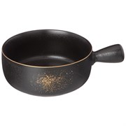 Блюдо с ручкой bronco "Midnight gold" 21*16*6,5 см