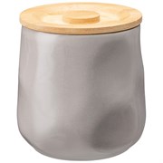 Банка для сыпучих bronco "Meadow" 12*11,5 см 1000 мл серая