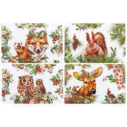 Набор подстановочных салфеток "Лесная сказка" 43,5*28,5 cm из 4 шт