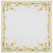 Наперон "Happy day" 71х71 см ,белый, 100% хлопок,твил