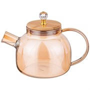 Чайник заварочный agness "Amber" 1000 мл цвет:янтарный