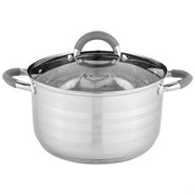 Кастрюля agness "Classic" со стеклянной крышкой 4,3 л. 22x12,5 см