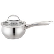 Ковш agness со стекл. крышкой 1,0 л.14x7.5 см