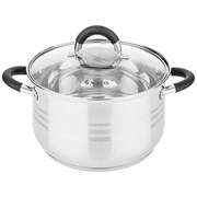 Кастрюля agness со стекл. крышкой 3,5 л. 20*12,5 см