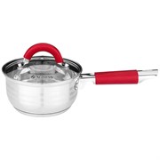 Ковш agness со стекл.крышкой 0,9 л. 14*7,5 см