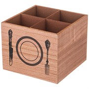Подставка для столовых приборов коллекция "Vintage home" 15*15*12 см