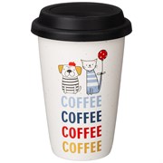 Кружка lefard coffemania с силиконовой крышкой, 390 мл