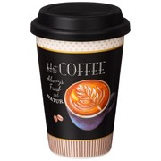 Кружка lefard coffemania с силиконовой крышкой, 390 мл