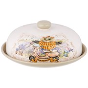 Блюдо для блинов с крышкой "Дерево мудрости" D=23 см H=10 см