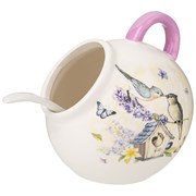 Солонка с ложкой "Прованс лаванда" 9,5*9,5 см H=10 см / 170 мл