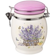 Емкость для сыпучих продуктов "Прованс лаванда" 11,5*11,5 см H=15 см / 750 мл