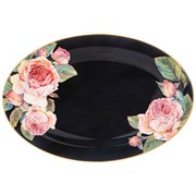 Блюдо овальное "Винтаж" 26.5 см черное