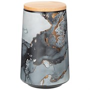 Банка с дерев.крышкой lefard "Moon art" 800 мл 10,5*17 см черная
