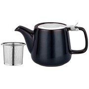 Чайник с металл.ситом и крышкой bronco "Luster" 500 мл синий