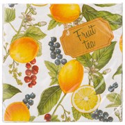 Салфетки lefard лимоны и см ородина 33*33 см , 3слоя, 20шт
