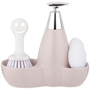 Дозатор для моющего средства 500 мл + губка и щетка 20*9*18 см