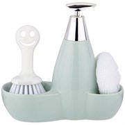 Дозатор для моющего средства 500 мл + губка и щетка 20*9*18 см