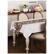 Дорожка "Моринга",210х40 см , 100% хлопок,серый\сиреневый