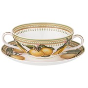 Бульонница с блюдцем lefard "Лимоны" 450 мл