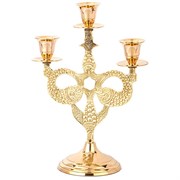 Подсвечник на 3 свечи. H=20 см латунь