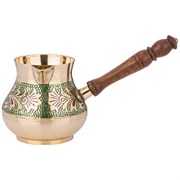 Турка 600 мл латунь. цветная эмаль