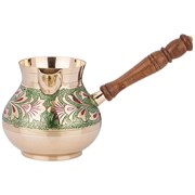 Турка 800 мл латунь. цветная эмаль