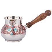 Турка 400 мл латунь. цветная эмаль