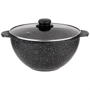 Казан со стекл крышкой agness "Midnight" 4 л