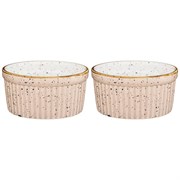 Набор из 2 розеток bronco "Nature" 8*4 см 120 мл бежевый