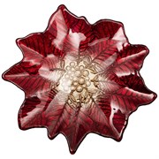 Блюдо "Poinsettia" red gold 27х26 см