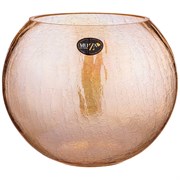 Ваза шар "Cracle amber" 4 л D=21 см H=18 см