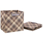 Комплект бумажных пакетов из 4 шт 20*20*15 см
