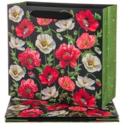 Комплект бумажных пакетов из 4 шт "Маки" 30*27*12 см