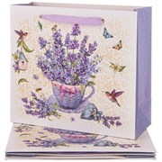Комплект бумажных пакетов из 4 шт "Прованс. лаванда"