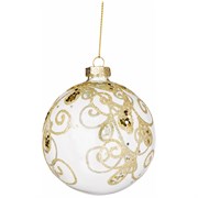 Елочное украшение шар коллекция "Винтаж" 10 см мал.уп. = 6 шт