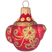 Ёлочное украшение "Чайник народные узоры" в подарочной упаковке H=6 см