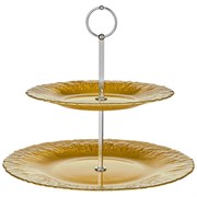 Этажерка двухъярусная "Golden glow" 28/21 см