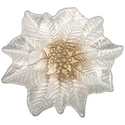 Блюдо "Poinsettia" white gold 27х26 см