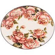 Блюдо овальное "Корейская роза" 31,5*25,5 см H=3 см