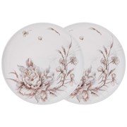 Набор тарелок обеденных lefard 'white flower" 2 шт
