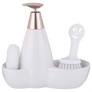 Дозатор для моющего средства 500 мл + губка и щетка 20*9*18 см