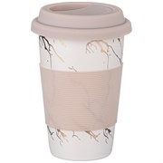 Кружка lefard кофемания с сил. крышкой, 380 мл